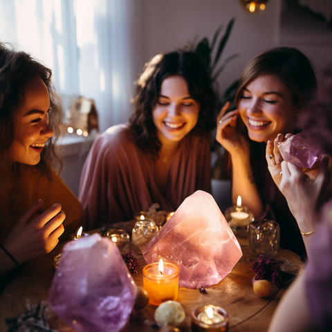 Sparkle Up Your Galentine's Day with Crystals